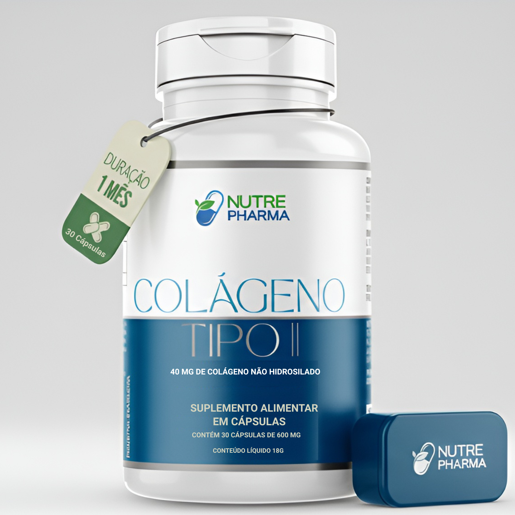 COLÁGENO TIPO 2 PURO - Nutre Pharma (30 Cápsulas)