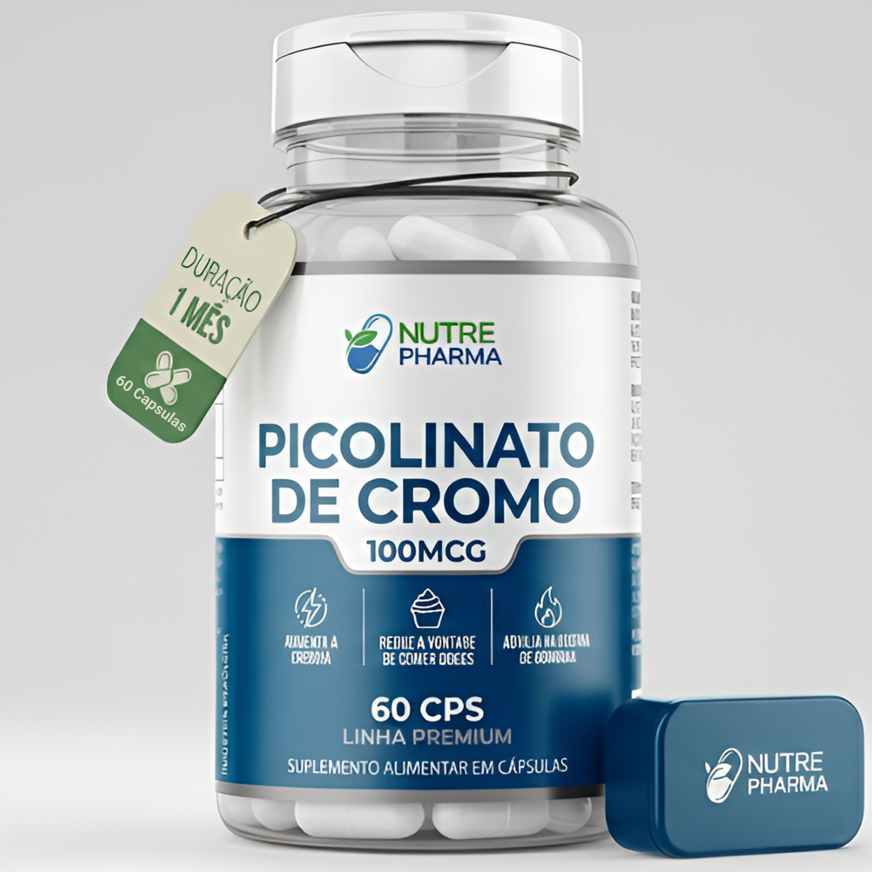 Picolinato de Cromo  Premium - Nutra Pharma  (60 Cápsulas)