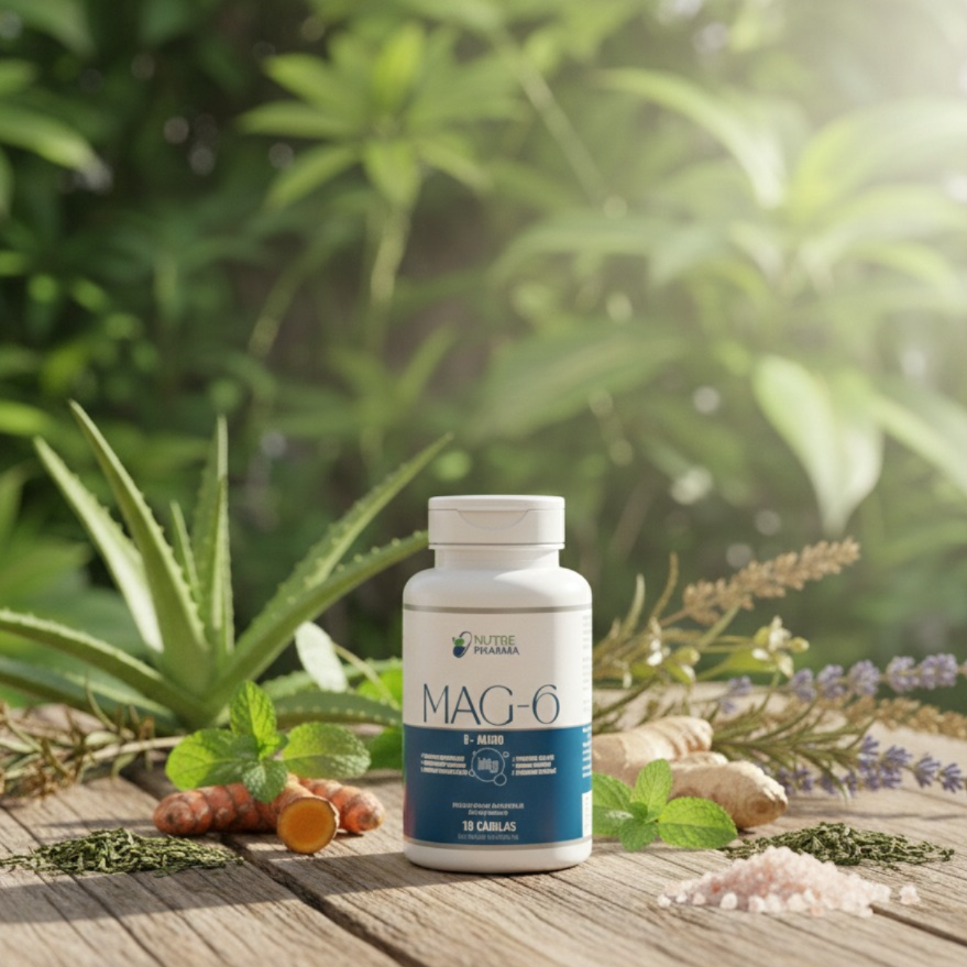 6 Magnésios MAG 6 -  (60 Cápsulas)