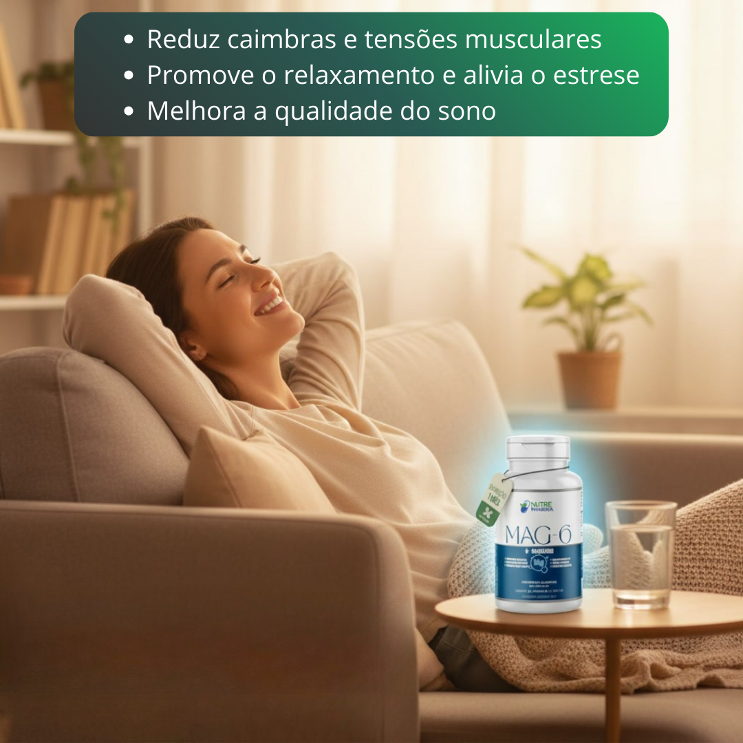 6 Magnésios MAG 6 -  (60 Cápsulas)